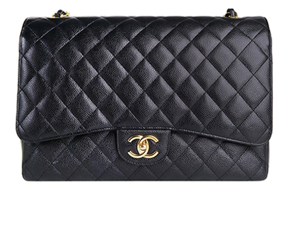 Chanel maxi double flap, front view